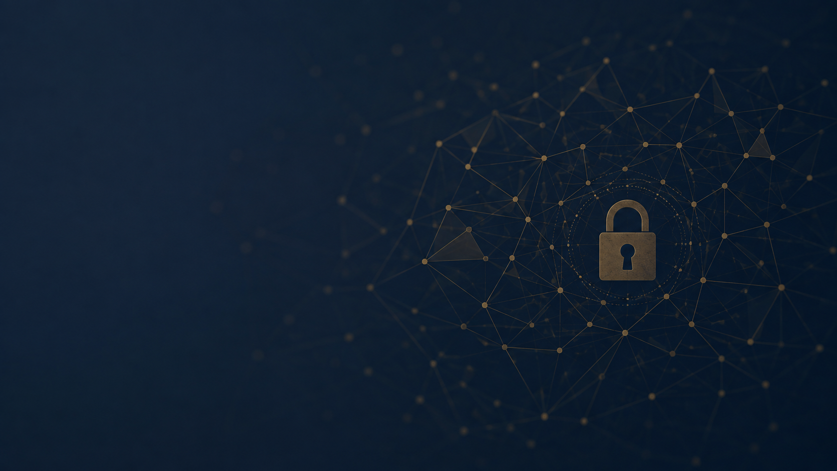 Abstract digital security network and padlock for cyber crime information